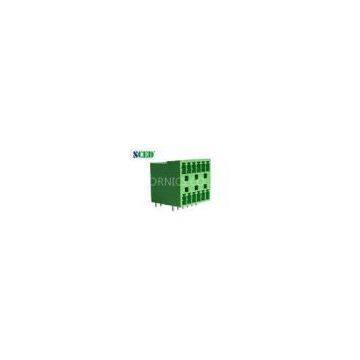 Green 3.81mm 300V Male Socket Plug-In Terminal Block Connectors For Electric Power