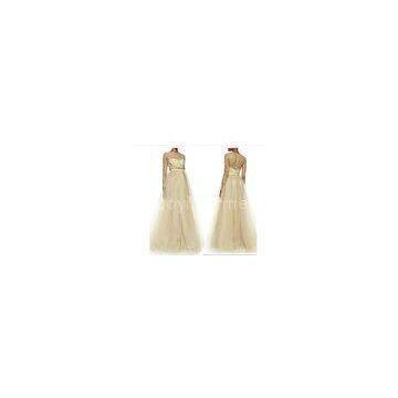 Breathable Eco-Friendly Chiffon Floor Length Cocktail Dresses Support Dry Cleaning
