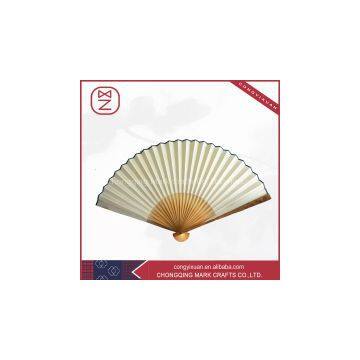 Chinese Personalized Ivory Solid Color Folding Hand Fan
