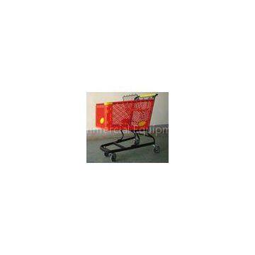 Virgin PP Unfolding Shopping Basket Trolley American Style Retail Carts180L