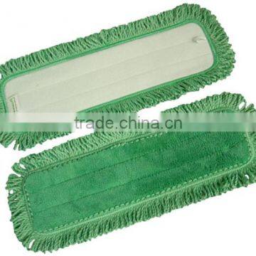 Microfiber fringe dust mop pad