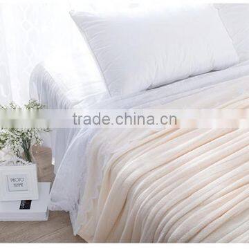 100% Polyester Hot Sale Warm Cozy Micro Soft Fabric Home Textile China Factory Solid Coral Fleece Glossy Household Blankets photo-2