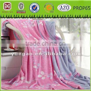 100% polyester printed coral fleece blanket for bed cover