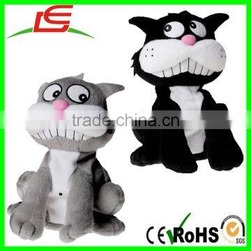 wholesale krazy kats orange black grey plush electrical cat