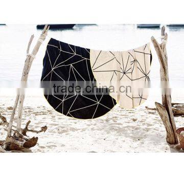 Good Quality Full Cotton Round Beach Pareo Wholesaler Beach Towel