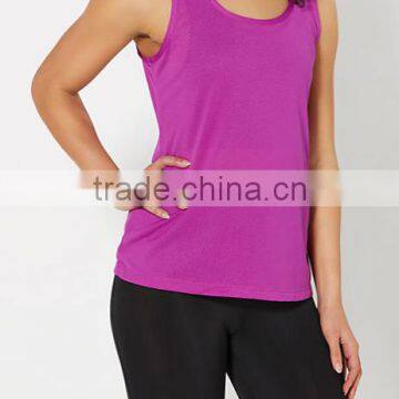 Fitness Apparel Rose Red Blank Plain Custom Sports Singlets photo-2