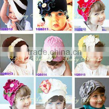 lovely flower amour top baby hats