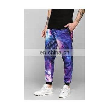 Custom sublimation mens long sweat pant fleece mens slim fit sweatpants