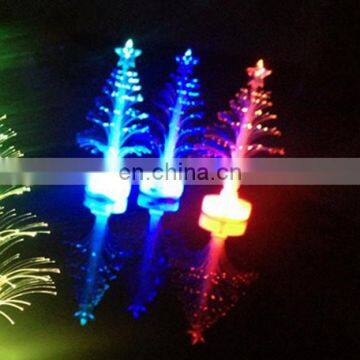 New Style Fiber Optic LED Flashing Mini Christmas Tree color changing