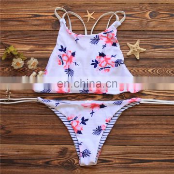 Sexy new arrival printting design women bikini swimwear 2017