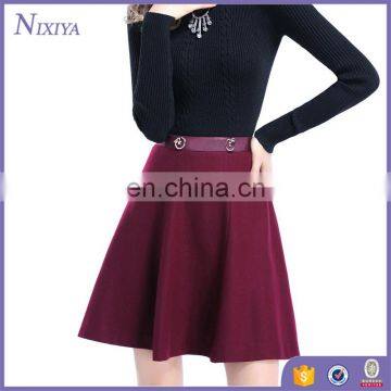 Wholesale Summer A-Line Skirt, Ladies Skirts, Red Skirt