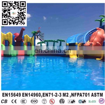 kids giant inflatable dinosaur water amusement park