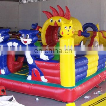 blue cate theme commercial Inflatable Obstacle