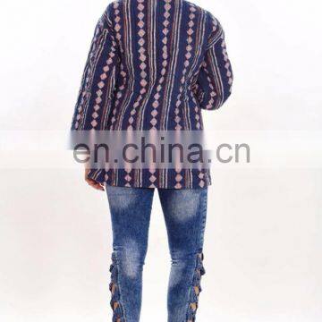 Cotton Quilted Kimono Style Jacket Printed Reversible Jacket photo-4