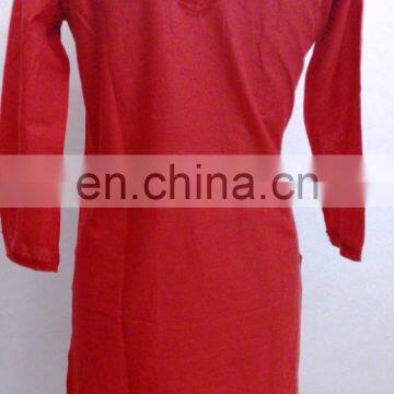 Indian Cotton Chicken Embroidered Casual Top Women Designer Dress Ethnic Shirt Lucknowi Tunic Wholesaler photo-2