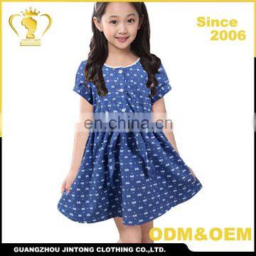 Summer new europe style girls dresses 7-16 years old