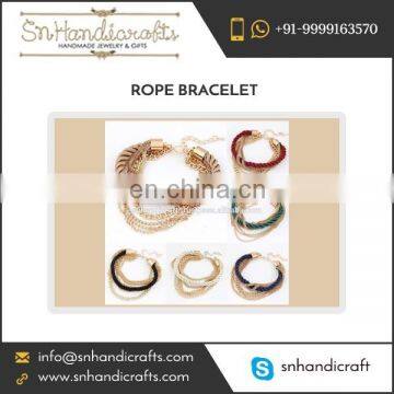 Attractive Design Rope Bracelet Jewelry for Wedding Wear