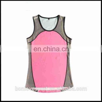 Custom sublimated running singlet for men