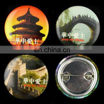 Promotional laminated paper button badges