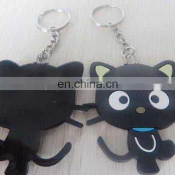 2016 High Quality Personalized Cute Cat Pvc Key Ring for Wholesale photo-5