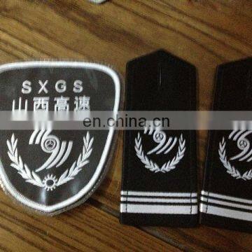 two silver bar of shoulder boards/patch