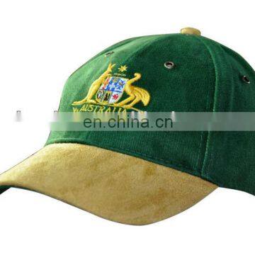 Army green cap with embroidered