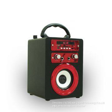 New Style K81 Wooden Bluetooth Speaker Cell Phone and Computer Portable FM Radio Speaker photo-2