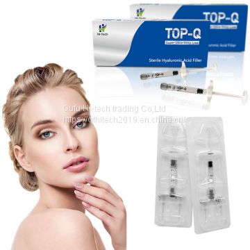 Top-Q Cheek Filler Injection Ultra Deep 2ml Hyaluronic Acid Cross-Linked Dermal Filler