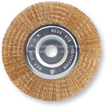 Crimped Wire flat wheel brush