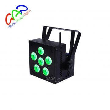 6*15w 5in1 Wireless and Battery Powered Light BATTERY & WIRELESS FLAT PAR With CE Certificate Can Led Par Light photo-3