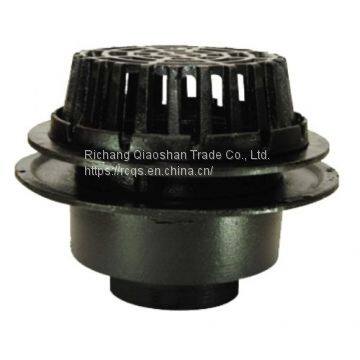 Roof Drain RD-6300 Korea Cast Iron Roof Drain with No-Hub and Thread Outlet for Roof Drainage