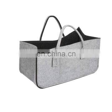 Durable Felt Home Storage Basket Firewood Log Basket photo-2