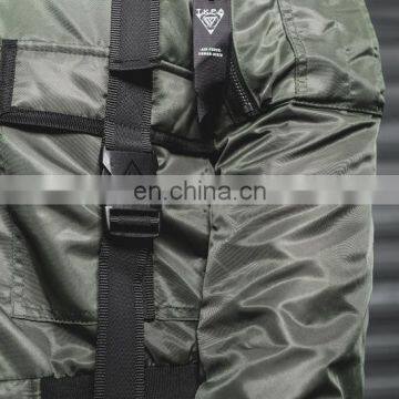 Young Men Fashion Motorcycle Winter Zip up Bomber Padding Jacket for Unisex photo-2