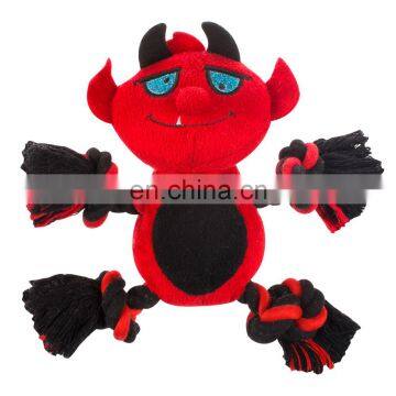 2018 new design of wholesale Halloween cotton rope pet plush dog toys