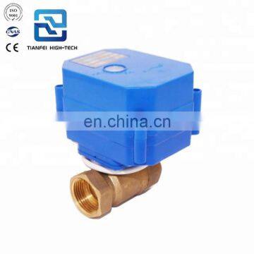 1" dn25 brass full bore BSP 12v motorized motor water valves instead of solenoid valve