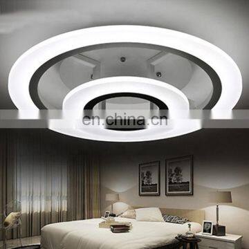 Acrylic metal fixture surface white modern ceiling lamp