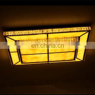 Personality Led Lamp Crystal Ceiling Lamp Square Stainless Steel Wire Cutting Led Crystal Lamp Creative Lighting photo-3