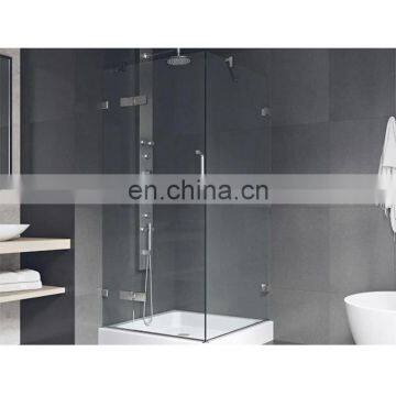 Glass manufacturer high quality clear glass accent wall bathroom