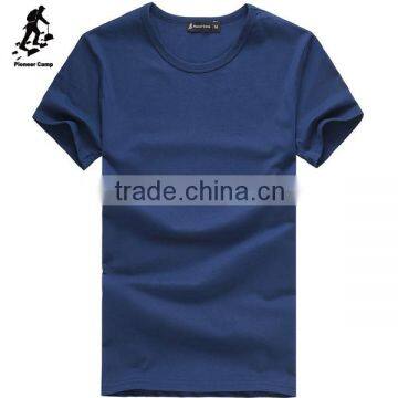 Online Shopping Navy Blue Short Sleeves Men Clothing Stripes Tee Shirts photo-2