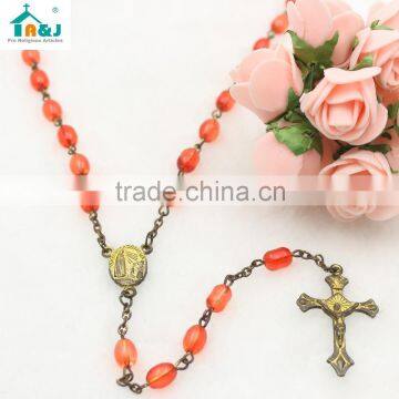 Hot Sale Religious Plastic Rosary Bead Necklace photo-2