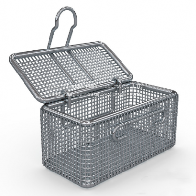 Fine-mesh Trays and Baskets Fine Mesh Boxes With Hinged Removable Lid photo-4