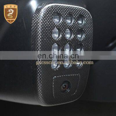 Accessories Car Rear Fog Light Cover LED Braking Lamp Suitable for Ferrari 488 Racing Body Parts