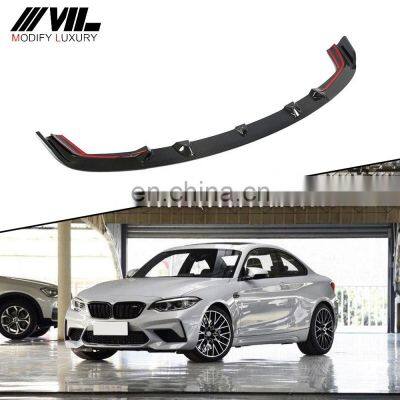 F87 Carbon Fiber Front Bumper Lip for BMW M2 Competition Coupe 2-Door 2018-2020