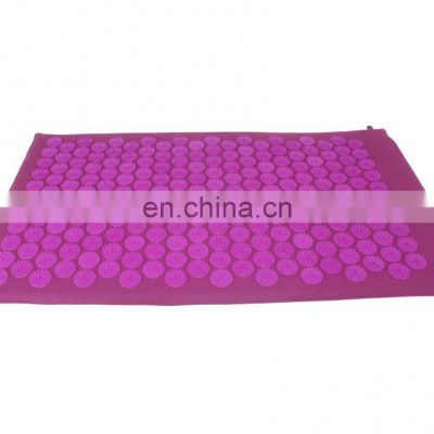 High quality in cotton canvas round spike custom printed or embroidery outer cover acupressure health mat