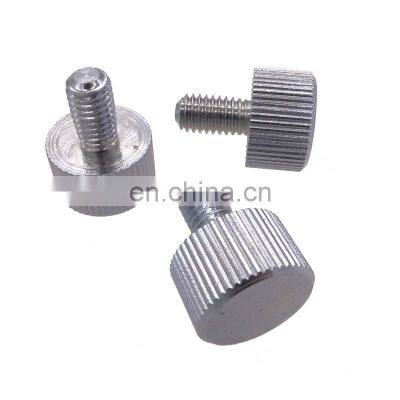 M4 stainless steel knurled thumb machine step screws