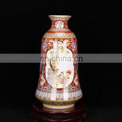 Oriental Antique Replica Qing Yongzheng Year Ceramic Porcelain Vase photo-3