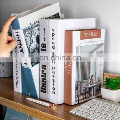 Clear Desktop Acrylic Bookends Shelves Acrylic Book Stopper Plastic Bookends for Home Office Library