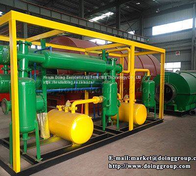 Small Scale Waste Tire/plastic to Fuel Oil Pyrolysis Recycling Machine Manufacturer photo-2