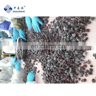 Sinocharm Fresh and juicy healthy and insect-free, seven processes ensure no foreign matter IQF Frozen Blackberry