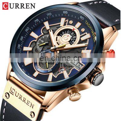 CURREN 8380 Hotselling Watch Men Wristwatches Chronograph Sporty Waterproof Fashion watches men